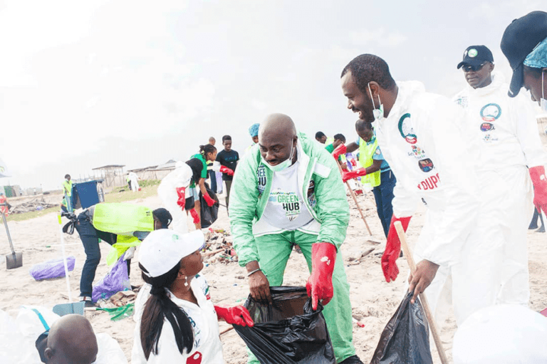 cleaning with sterling bank staff